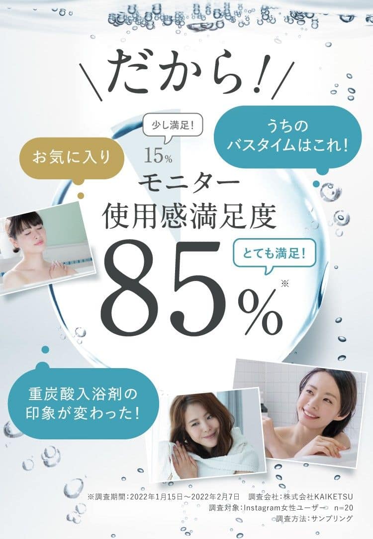 モニター使用感満足度